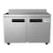 Koolmore 48" Stainless Steel 2 Door Worktop Commercial Freezer with 3 1/2 Backsplash - 12 cu.ft,  FWT-2D-12C - alternate 2